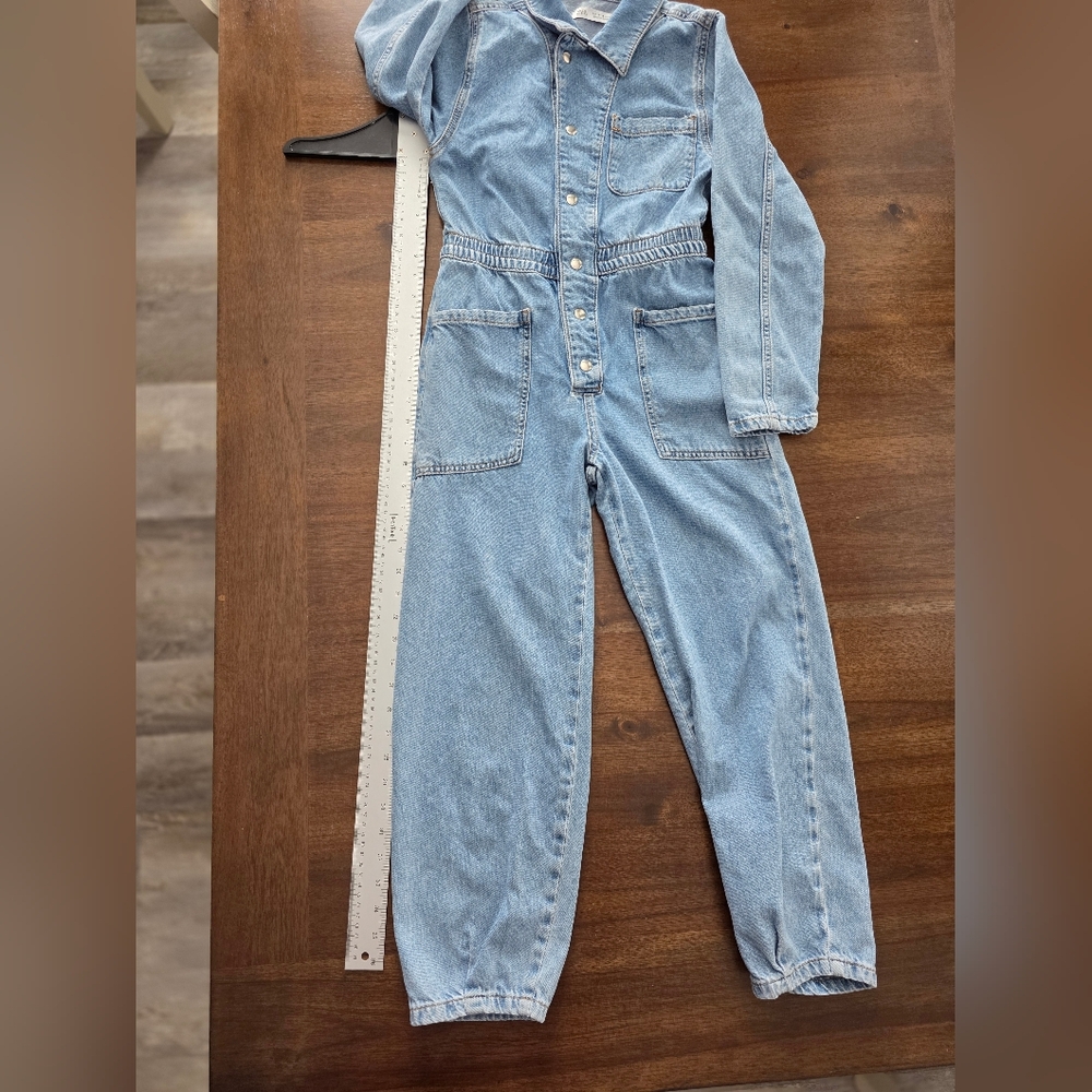 Zara Z1975 Denim Utility Boilersuit 90s Retro Vintage inspired 100% Cotton - Picture 10 of 12